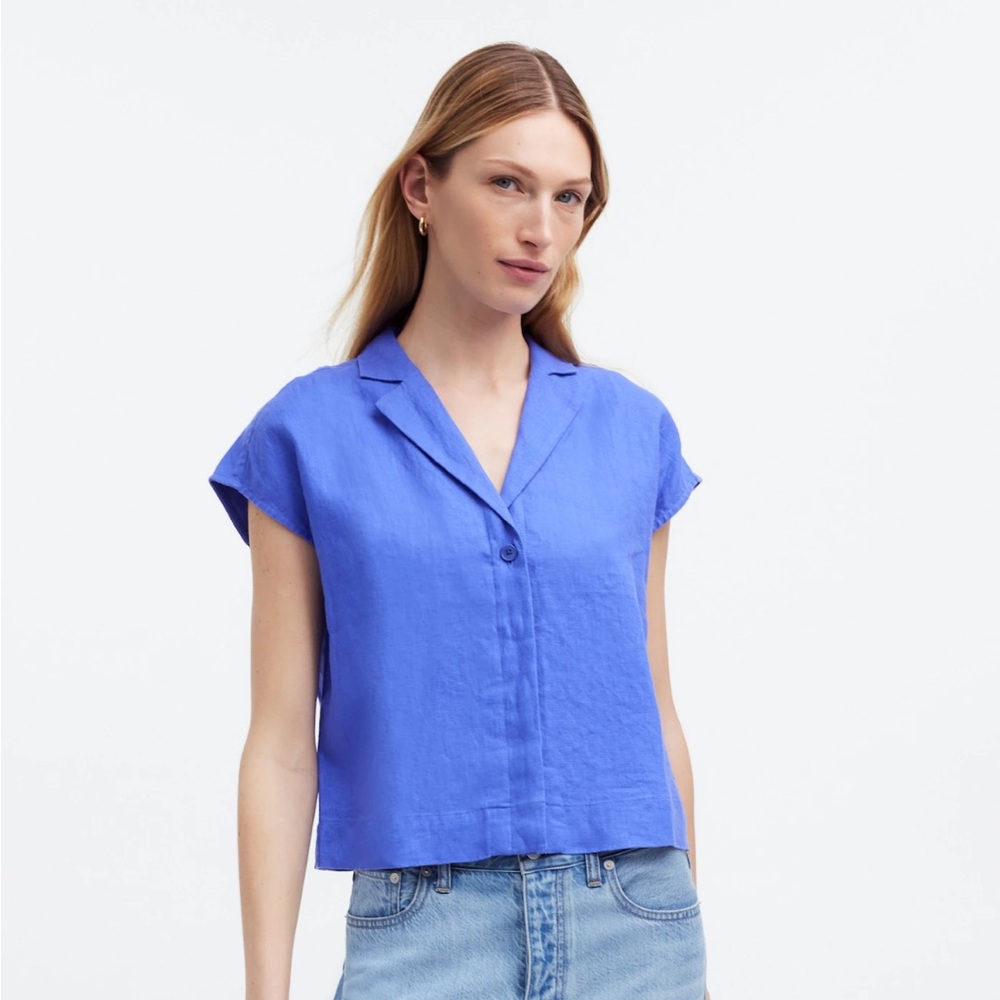 Madewell Cap Sleeve Shirt